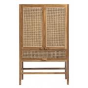Nordal - MERGE cabinet, nature w/rattan