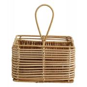 Nordal - ZADAR rattan holder, 4 dividers, nature