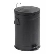 Nordal - Trash can, black, round, 20L