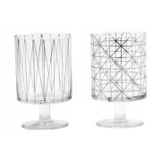 Nordal - IBI glass w. silver print