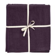 Nordal - YOGA cotton blanket, burgundy