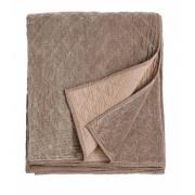 Nordal - Velvet quilt, beige, bed spread