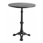 Nordal - Café table, black marble, round w/iron