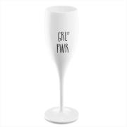 Koziol - CHEERS Grl pwr, Champagneglas med print 6-pack 100ml