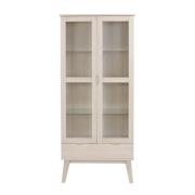 Rowico Home - Filippa vitrin 2D 1L vitpigmenterad ek