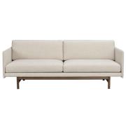 Rowico Home - Hammond soffa beige tyg/brun ek