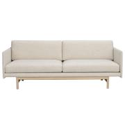 Rowico Home - Hammond soffa beige tyg/vitpigmenterad ek