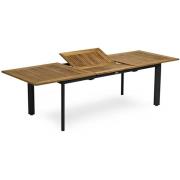 Hillerstorp, Nydala Matbord 96X200-280 Cm Svart/Teak