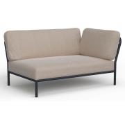 Houe, Level lounge sofa ash heritage right corner aluminium