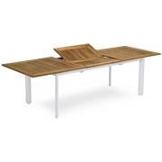 Hillerstorp, Nydala Matbord 96X200-280 Cm Vit/Teak