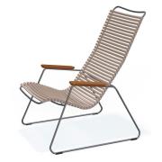 Houe, Click loungefåtölj sand lamella bamboo