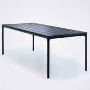 Houe, Four matbord 270x90 cm svart aluminium