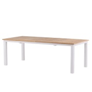 Venture Design, Panama Matbord 224-324x100 cm Vit/Teak