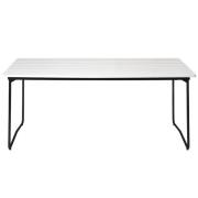 Grythyttan Stålmöbler, Bord B31 170 Vitlackad ek / svart stativ