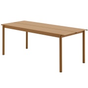 Muuto, Linear Steel Matbord 200X75 cm Burnt Orange