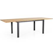 Brafab, Lyon matbord 92x152-210 cm svart / teak