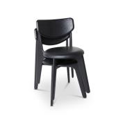 Tom Dixon, Slab matstol stoppad sits svart