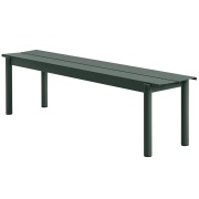Muuto, Linear Steel Bänk 170x34 cm Dark Green