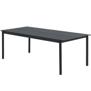 Muuto, Linear Steel Matbord 220x90 cm Anthracite Black