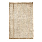 Ferm Living, Athens Handvävd Jutematta 170x240 cm - Natural/Off-white