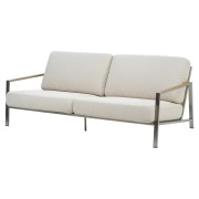 Brafab, Naos 2,5-sits soffa  Stainless steel / Dot beige