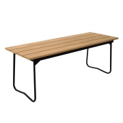 Grythyttan Stålmöbler, Bänk 8 Oljad ek / Svart