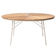 Cinas, Ellen matbord 150 cm Sandy grey / teak