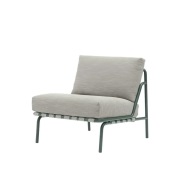 Muuto, Loungefåtölj Settle Ribbed Weave 2/Dark Green