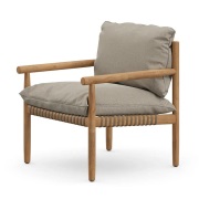 Dedon, TIBBO loungefåtölj BQ9 teak 0205 vulcano matte 0122