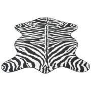 vidaXL Formad matta 110x150 cm zebramönster