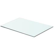 vidaXL Hyllplan glas genomskinlig 50x30 cm