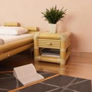 vidaXL Sängbord 45x45x40 cm bambu naturlig