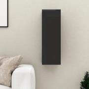 vidaXL TV-skåp svart högglans 30,5x30x90 cm konstruerat trä