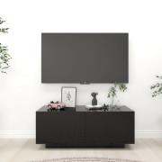 vidaXL TV-skåp svart högglans 100x35x40 cm konstruerat trä
