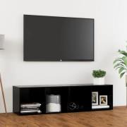 vidaXL TV-bänk svart 142,5x35x36,5 cm konstruerat trä
