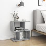 vidaXL Sängbord 2 st betonggrå 50x30x51,5 cm konstruerat trä