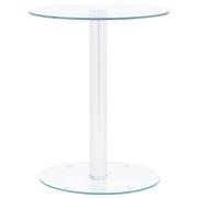 vidaXL Soffbord genomskinligt 40 cm härdat glas