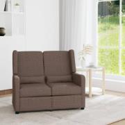 vidaXL 2-sits reclinerfåtölj taupe tyg