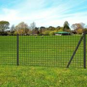 vidaXL Eurofence stål 25x1,5 m grå