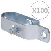 vidaXL Trådspännare 100 st 90 mm stål silver