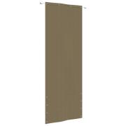 vidaXL Balkongskärm taupe 80x240 cm oxfordtyg