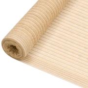 vidaXL Insynsskyddsnät beige 1,5x50 m HDPE 75 g/m²