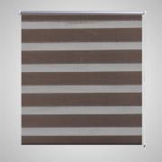 Rullgardin randig brun 120 x 230 cm transparent