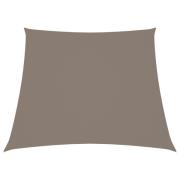 vidaXL Solsegel oxfordtyg trapets 3/4x3 m taupe