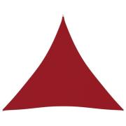 vidaXL Solsegel oxfordtyg trekantigt 3x3x3 m röd