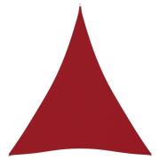 vidaXL Solsegel oxfordtyg trekantigt 5x7x7 m röd
