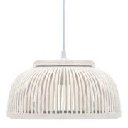 vidaXL Taklampa bambu 40 W 37x15,5 cm halvglob E27