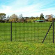 vidaXL Eurofence stål 25x0,8 m grå