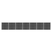 vidaXL Staketpaneler WPC 1218x186 cm svart