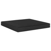 vidaXL Dyna till pallsoffa bomull 60x61,5x6 cm svart tyg